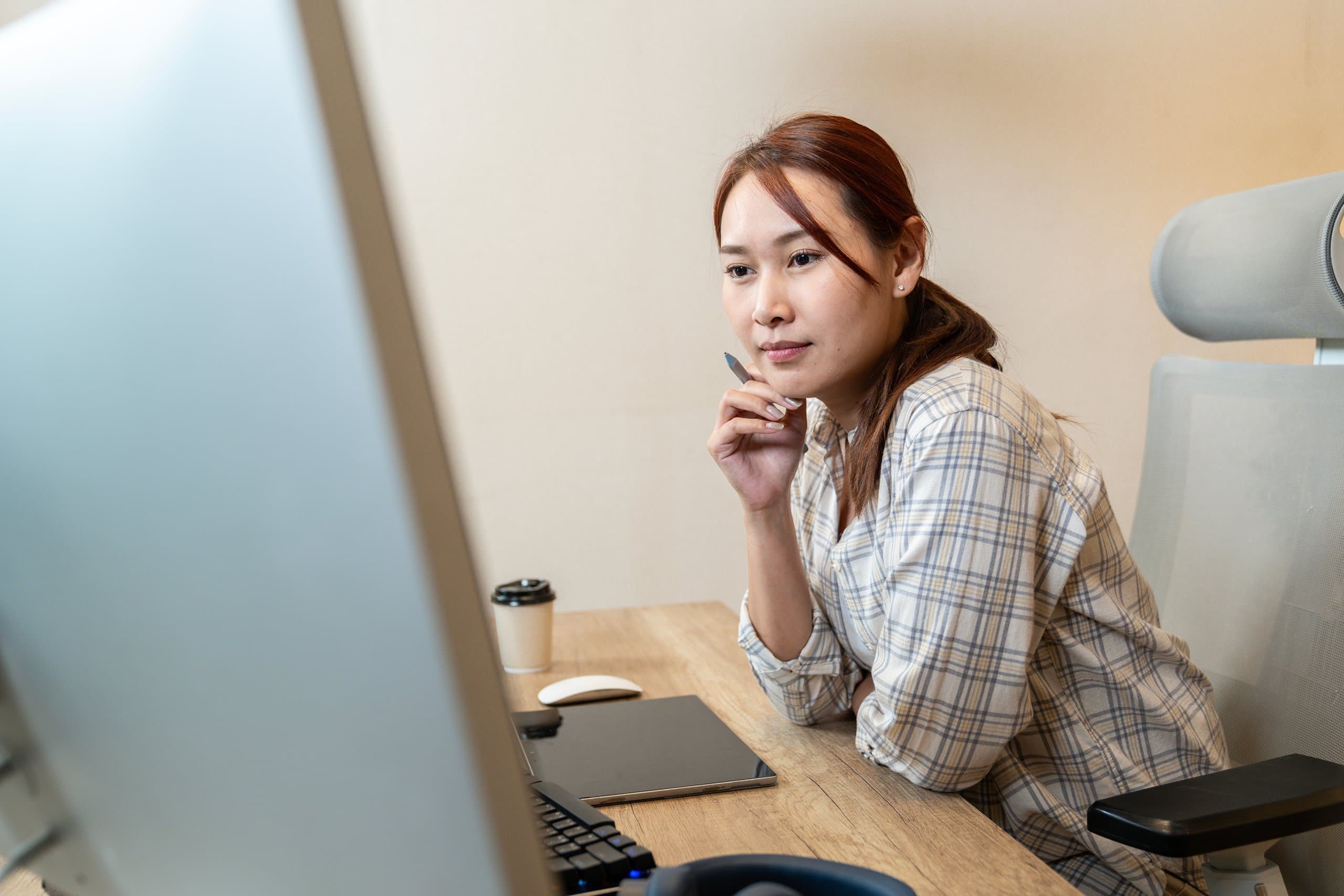 professional working at desk